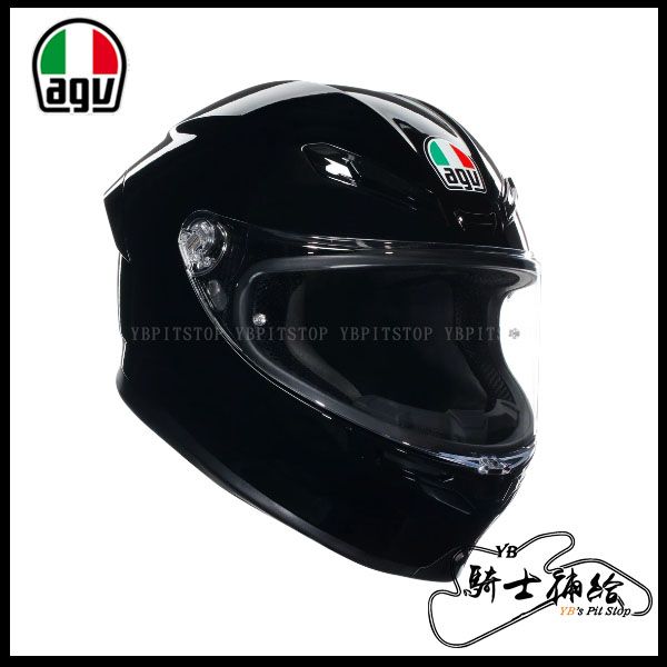 圖片 公司貨 AGV K6 S Black 亮黑 亞洲版 全罩 安全帽 新款 K6S 輕量 大鴨尾