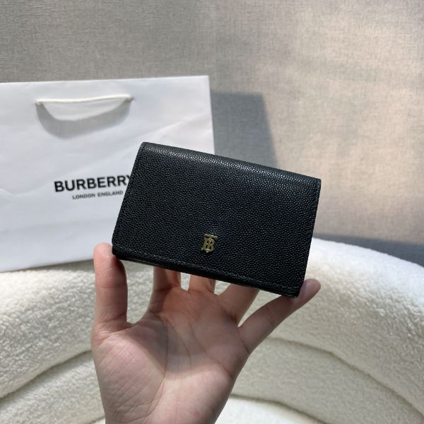 圖片 Burberry粒紋三折零錢袋短夾