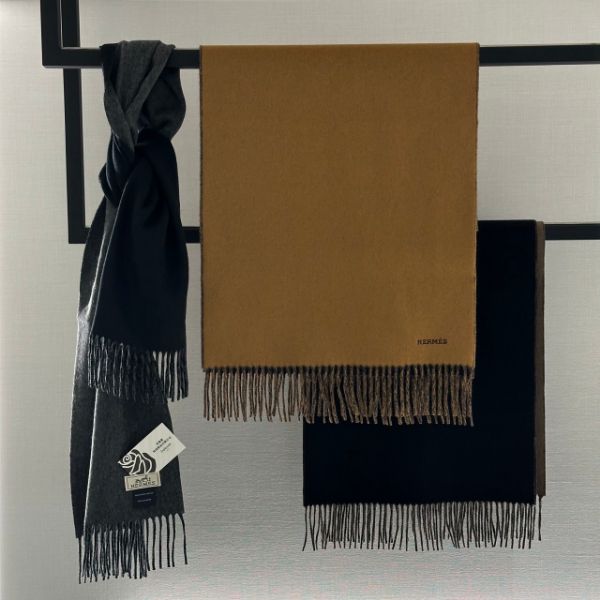 圖片 Hermès Recto-Verso 雙色圍巾