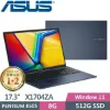圖片 ASUS Vivobook 17 X1704ZA-0021B8505 午夜藍 (PENTIUM 8505/8G/512G PCIe/17.3 FHD/W11)🎈送保護套/滑鼠墊/鍵盤膜🎈