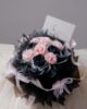 圖片 黑粉芭蕾9朵永生花束