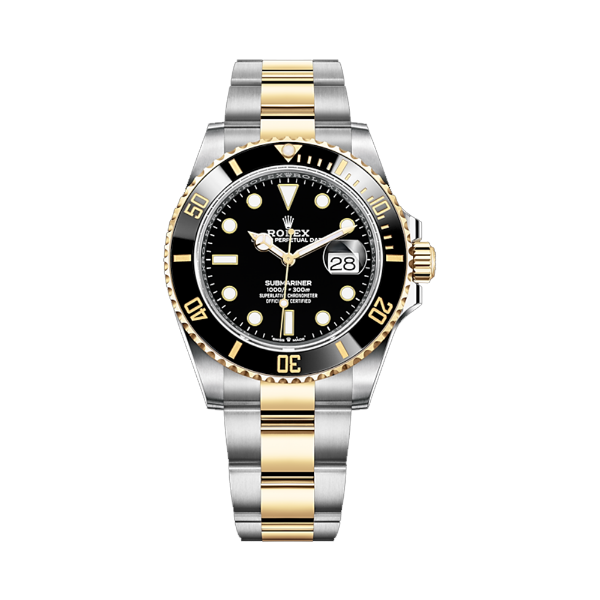 圖片 【ROLEX】勞力士 Submariner系列 半金黑水鬼 黃金 126613LN 41mm