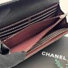 圖片 【哈極品】全新品現貨《CHANEL 香奈兒 黑銀 荔枝皮 掀蓋二折信封長夾/皮夾》