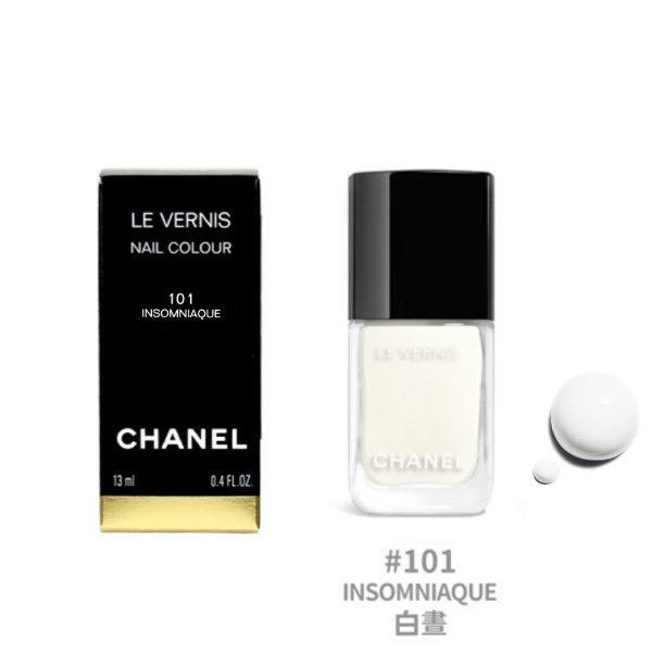 圖片 CHANEL 香奈兒美妝 LE VERNIS時尚釉光指甲油 13ml #101白晝 INSOMNIAQUE - 月光白 