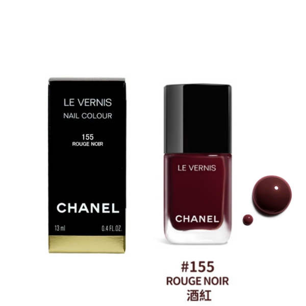 圖片 🌟即期特價🌟CHANEL 香奈兒彩妝 時尚釉光指甲油 13ml #155酒紅 ROUGE NOIR - 櫻桃紅(2025/10)