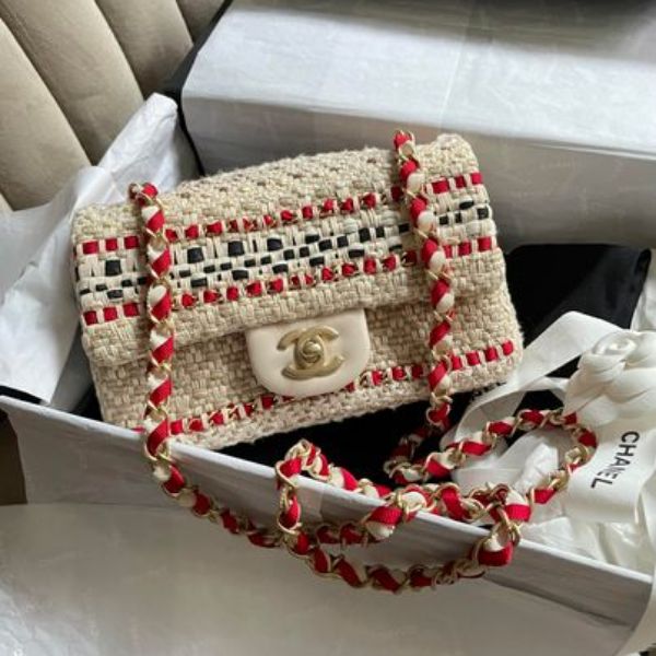 圖片 Chanel 編織鏈條mini cf