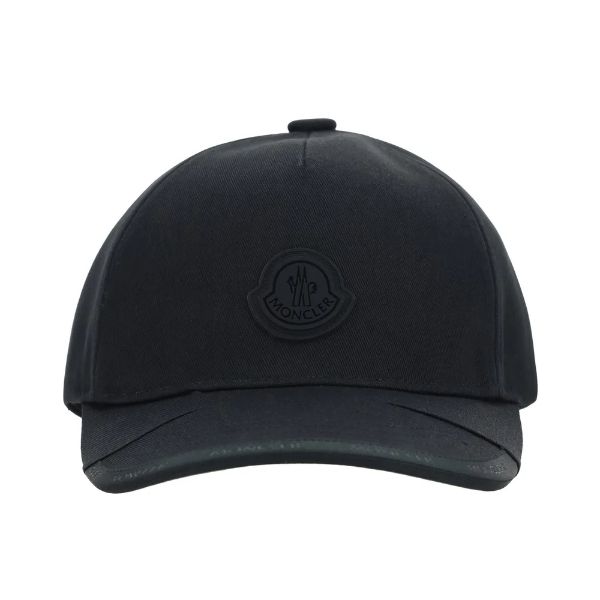 圖片 MONCLER 黑標 品牌LOGO 棒球帽 黑色 3B000250U082 999