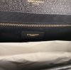 圖片 Saint Laurent 600166 YSL Envelope 粒面絎縫皮革大型信封包 黑色《2024季度新品》