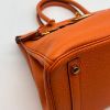 圖片 【哈極品】極新品《Hermes 愛馬仕 橘色金扣30公分 BIRKIN柏金包手提包》