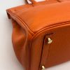 圖片 【哈極品】極新品《Hermes 愛馬仕 橘色金扣30公分 BIRKIN柏金包手提包》