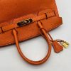 圖片 【哈極品】極新品《Hermes 愛馬仕 橘色金扣30公分 BIRKIN柏金包手提包》