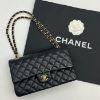 圖片 【哈極品】美品《CHANEL 香奈兒 黑金羊皮菱格紋25公分CF鍊包/肩背包/斜背包》