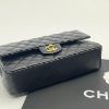 圖片 【哈極品】美品《CHANEL 香奈兒 黑金羊皮菱格紋25公分CF鍊包/肩背包/斜背包》