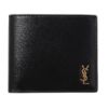 圖片 SAINT LAURENT YSL 聖羅蘭 金色金屬LOGO皮革皮夾  60772702G0W 1000