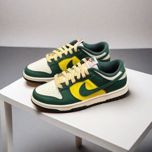 圖片 NIKE DUNK LOW NOBLE GREEN 巴西森林 綠黃 女鞋 FD0350-133