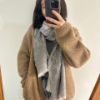 圖片 GUCCI GG Logo 雙色絲巾 /圍巾(淺灰/灰色)