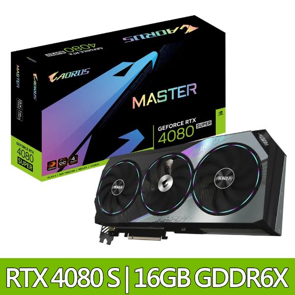 圖片 技嘉 RTX 4080 SUPER MASTER 16G 顯示卡 (N408SAORUS M-16GD) 4080S