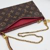 圖片 【哈極品】二手品 《Louis Vuitton LV 老花字紋拚紅皮PALLAS二用包/手提包/肩背包/斜背包》 0