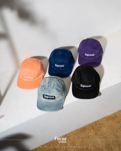 Supreme SS24 Week1 Washed Chino Twill Camp Cap