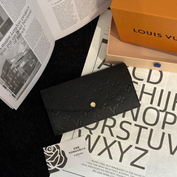 圖片 LOUIS VUITTON M82257 黑壓紋多夾層女長夾