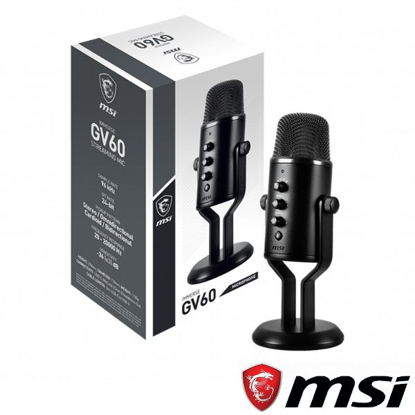 圖片 MSI IMMERSE GV60 STREAMING MIC 串流麥克風