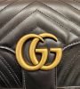 圖片 Gucci 443497 GG Marmont 小款 26公分雙G 金鍊包 黑色《2024季度新品》
