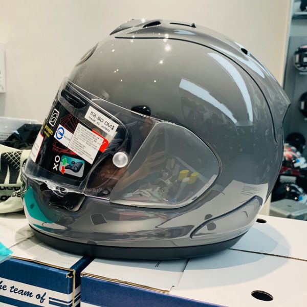 圖片 『嘉義Riderment萊德曼騎士部品』ARAI RX7X White Modern Gray 素色 水泥灰 納普斯公司貨 全罩式安全帽