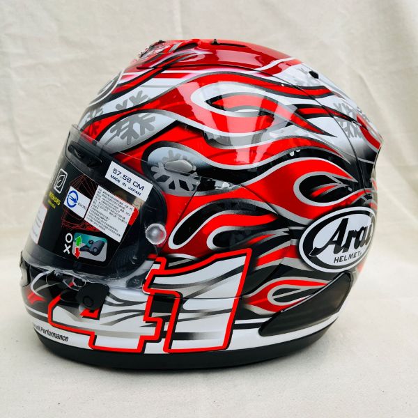 圖片 『嘉義Riderment萊德曼騎士部品』ARAI RX7X Haga GP 芳賀紀行 火焰帽  限定款 納普斯公司貨 全罩式安全帽