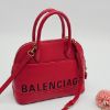 圖片 【哈極品】美品《 Balenciaga 巴黎世家 紅色 全皮 印字 手提包/貝殻包/斜背包/二用包》