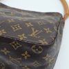 圖片 【哈極品】二手品《 Louis Vuitton LV 老花字紋 LOOPING 圓把側肩包/手提包/腋下包》