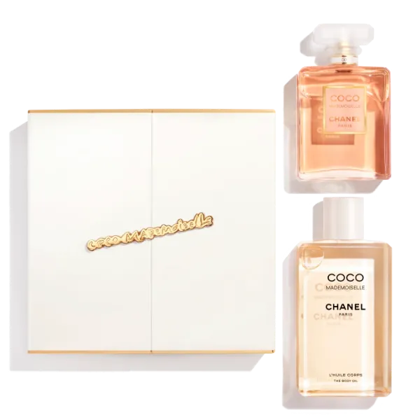 圖片 CHANEL 香奈兒香氛 COCO MADEMOISELLE 摩登COCO香水100ml/身體油200ml禮盒附吊飾 - 2024春季限量/專櫃緞帶包裝