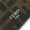 圖片 FENDI 棕色FF布料對折皮夾  7M0169ALWK F0L3T