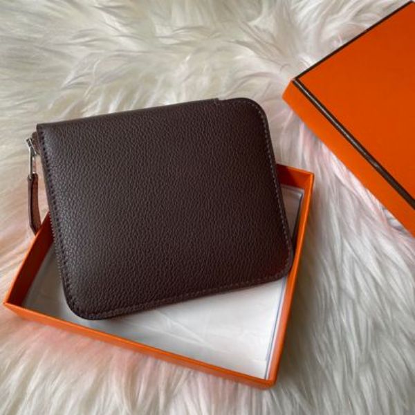 圖片 Hermes G0 馬鞍紅絲巾短夾