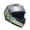 圖片 『嘉義Riderment萊德曼騎士部品』AGV K3 FORTIFY 灰/黑/螢光黃 亞洲版頭型 2024最新 公司貨 全罩式安全帽