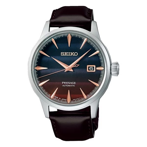 圖片 SEIKO 精工 Presage STAR BAR 夕陽光暈 雞尾酒優雅機械錶 40.5mm/4R35-06F0P/SRPK75J1