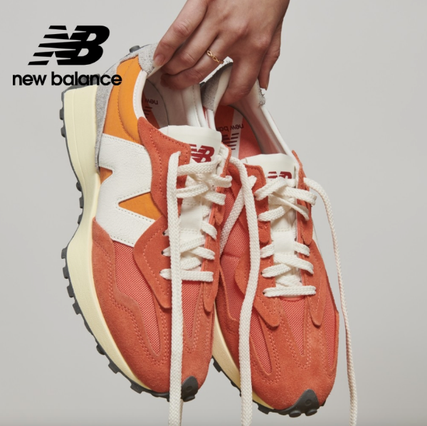 圖片 NEW BALANCE 327 日落橘  麂皮 復古 男女鞋 U327WRC