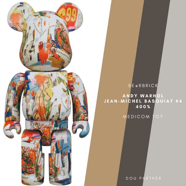 圖片 【Dou Partner】BE@RBRICK Andy Warhol JEAN-MICHEL 400% 庫伯力克熊 未拆 現貨