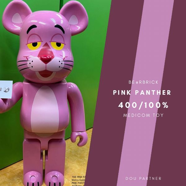 圖片 【Dou Partner】BE@RBRICK PINK PANTHER 400/100% 庫伯力克熊 未拆 現貨