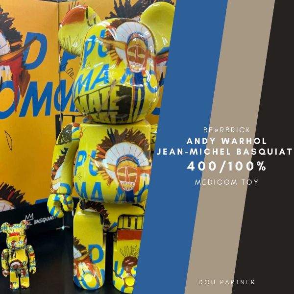 圖片 【Dou Partner】BE@RBRICK Andy Warhol × JEAN-MICHEL BASQUIAT #3 500% 巴安3代 庫伯力克熊 未拆 現貨