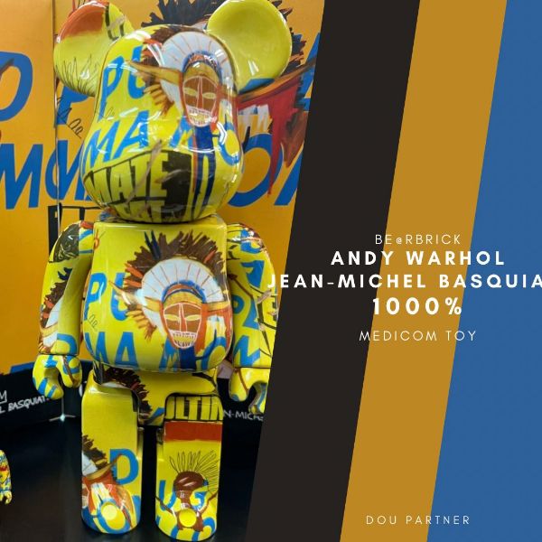 圖片 【Dou Partner】BE@RBRICK Andy Warhol × JEAN-MICHEL BASQUIAT #3 1000% 巴安3代 庫伯力克熊 未拆 現貨