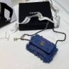圖片 Chanel22p 牛仔塗鴉腰包