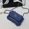 圖片 Chanel22p 牛仔塗鴉腰包