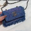 圖片 Chanel22p 牛仔塗鴉腰包