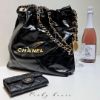 圖片 Chanel 22bag 黑金小號