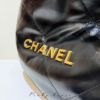 圖片 Chanel 22bag 黑金小號