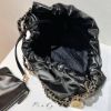 圖片 Chanel 22bag 黑金小號