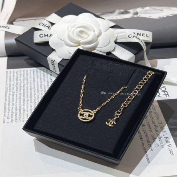 圖片 Chanel 22A 金色圓圈項鍊