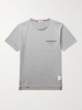 圖片 Thom Browne Slim-Fit Grosgrain-Trimmed Cotton-Jersey T-Shirt