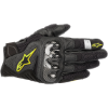 圖片 『嘉義Riderment萊德曼騎士部品』A星 Alpinestars SMX-1 Air V2 黑黃 觸控 防摔手套 夏季 半皮半布 入門款