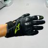 圖片 『嘉義Riderment萊德曼騎士部品』A星 Alpinestars SMX-1 Air V2 黑黃 觸控 防摔手套 夏季 半皮半布 入門款